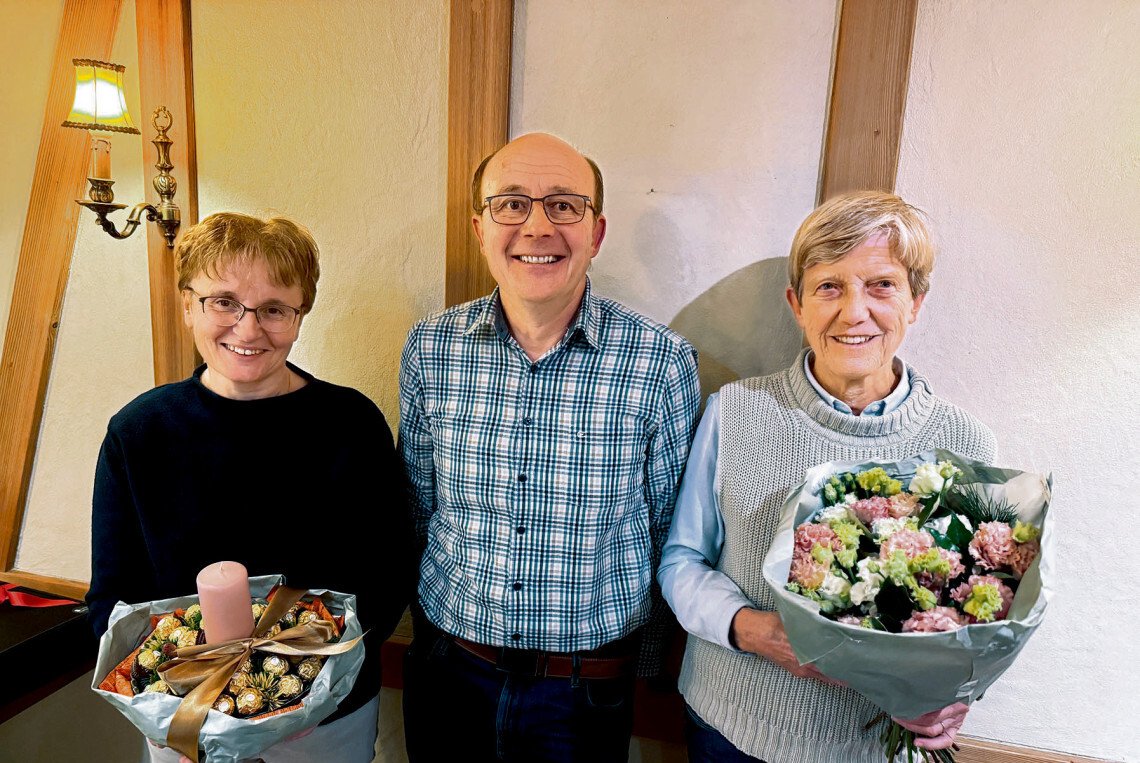 Drei langjährige Mitglieder des Kirchenchors geehrt