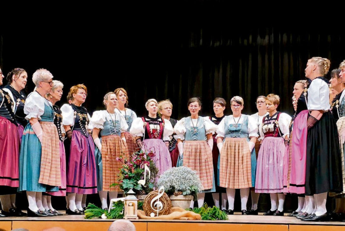 Trachtenchor sagte musikalisch Danke