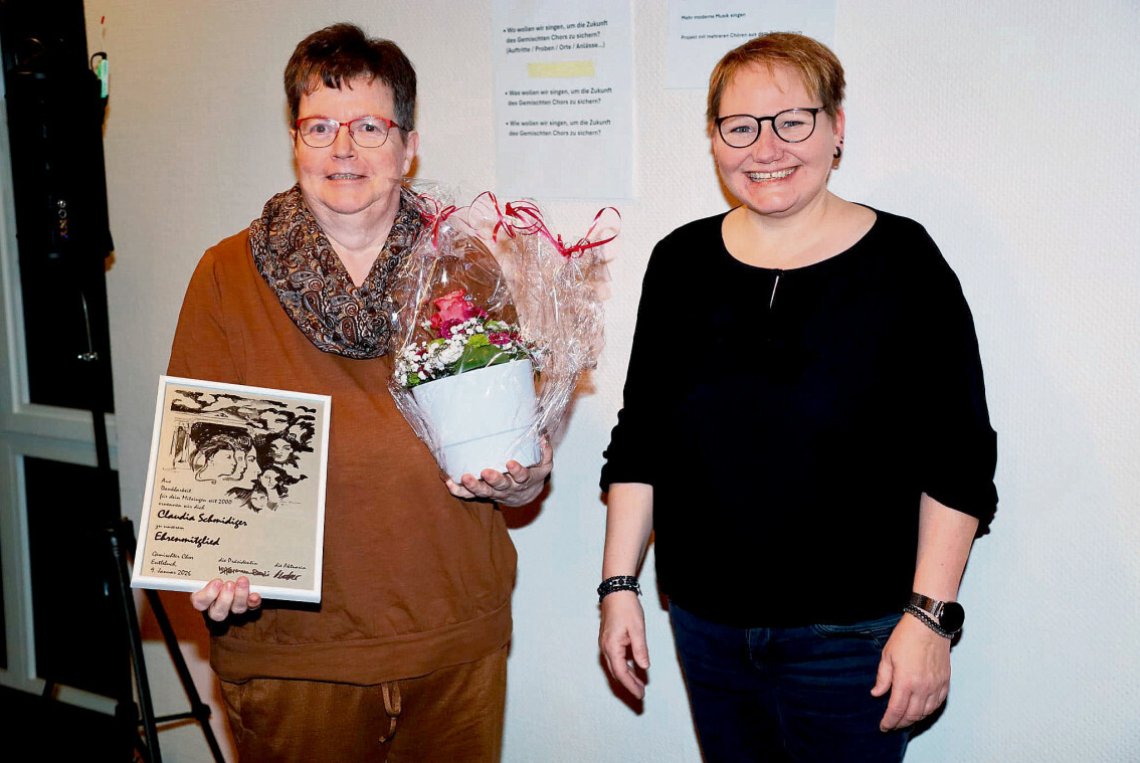 Claudia Schmidiger zum Ehrenmitglied ernannt