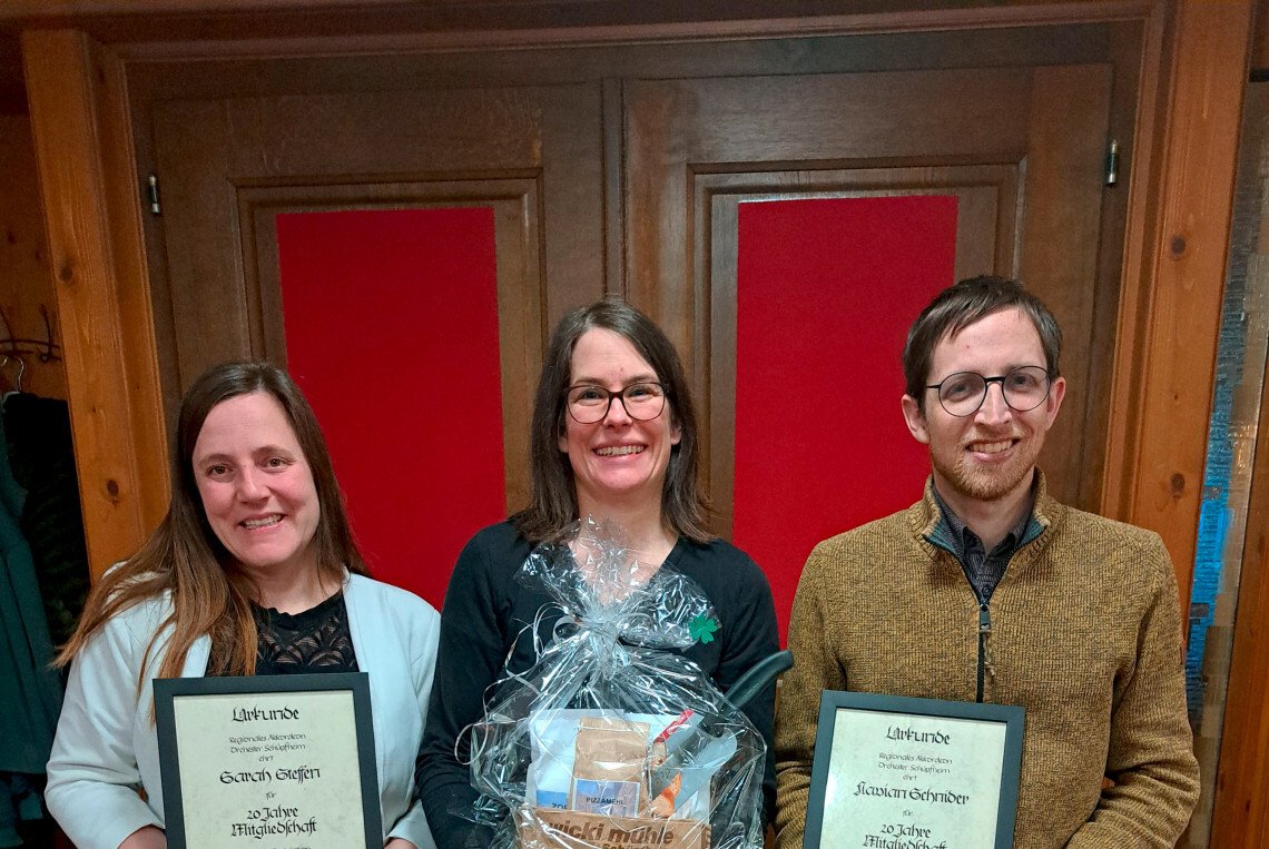 Drei langjährige RAOS-Mitglieder geehrt