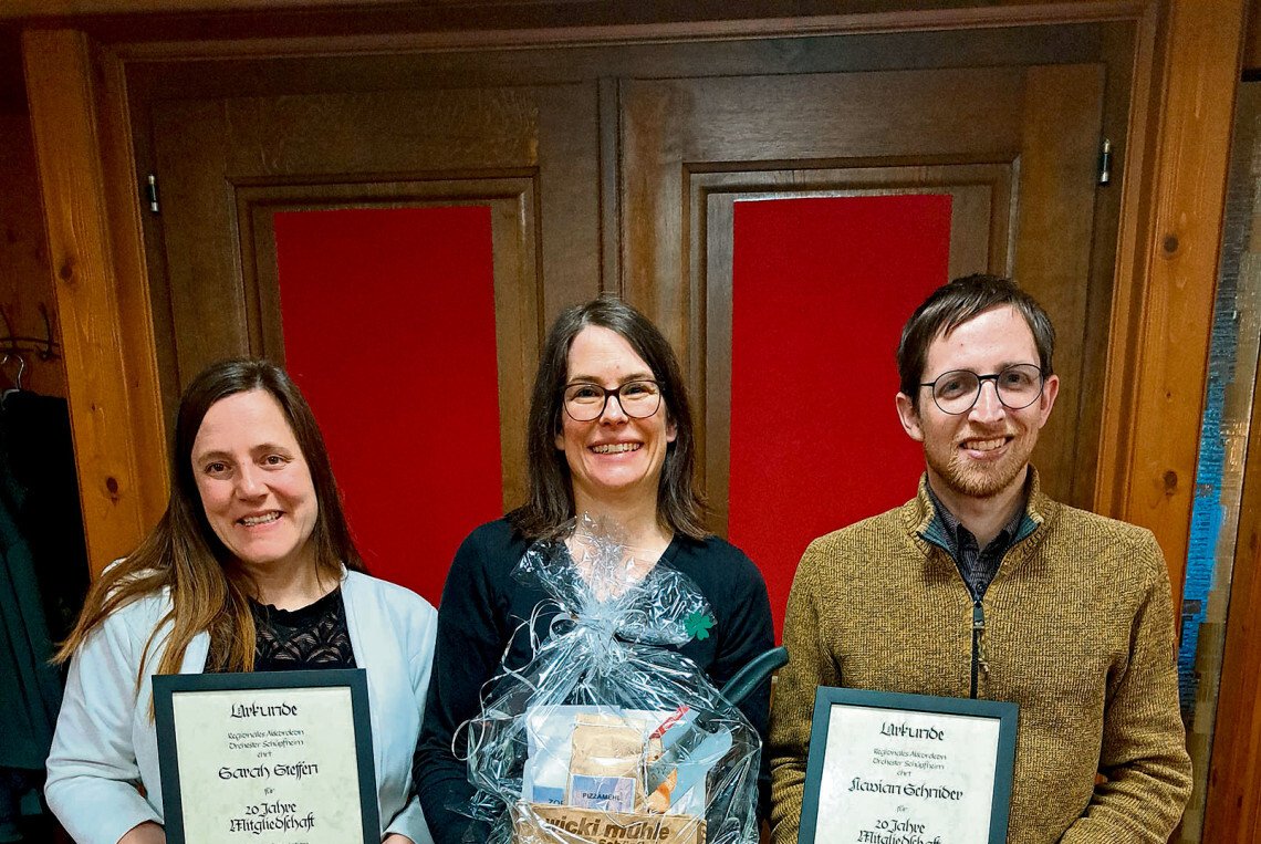 Drei langjährige RAOS-Mitglieder geehrt