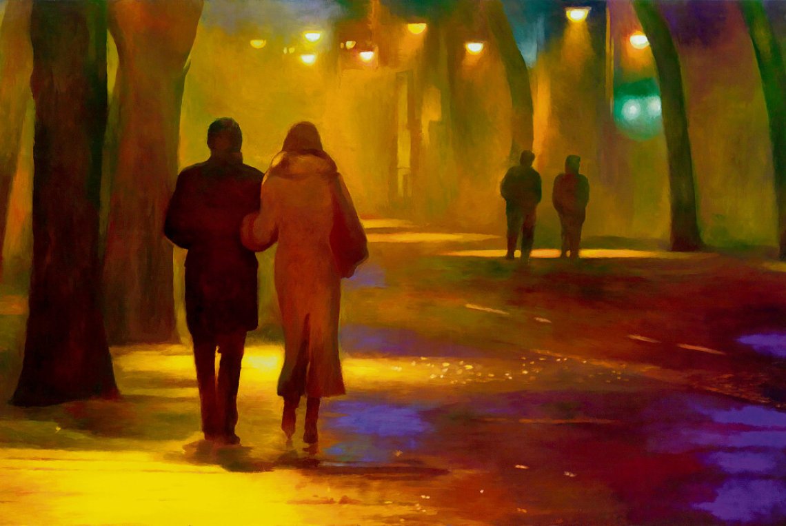 Historische und neue Hinterglasmalerei vereint